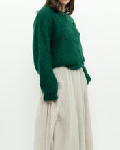 Load image into Gallery viewer, Vintage x Green Mohair Raised Flower Sweater (XS-L)