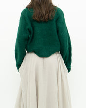 Load image into Gallery viewer, Vintage x Green Mohair Raised Flower Sweater (XS-L)