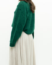 Load image into Gallery viewer, Vintage x Green Mohair Raised Flower Sweater (XS-L)