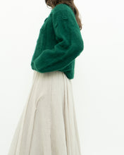 Load image into Gallery viewer, Vintage x Green Mohair Raised Flower Sweater (XS-L)