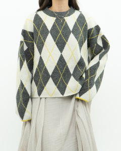 H&M x PRINGLE Argyle Cropped Knit Sweater (XS-XL)