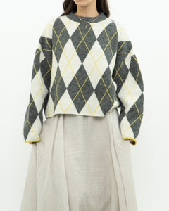 H&M x PRINGLE Argyle Cropped Knit Sweater (XS-XL)