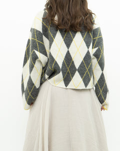 H&M x PRINGLE Argyle Cropped Knit Sweater (XS-XL)