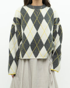 H&M x PRINGLE Argyle Cropped Knit Sweater (XS-XL)