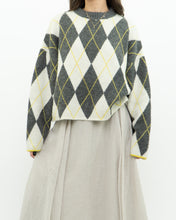 Load image into Gallery viewer, H&amp;M x PRINGLE Argyle Cropped Knit Sweater (XS-XL)