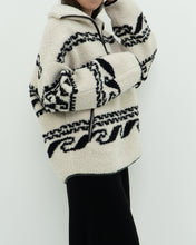 Load image into Gallery viewer, ISABEL ETOILE MARANT x Cream Patterned Fleece Quarter-zip (XS-XL)