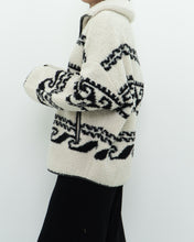 Load image into Gallery viewer, ISABEL ETOILE MARANT x Cream Patterned Fleece Quarter-zip (XS-XL)