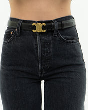 Load image into Gallery viewer, CELINE x Black Leather &#39;C&#39; Belt (S-L)