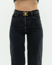 Load image into Gallery viewer, CELINE x Black Leather &#39;C&#39; Belt (S-L)