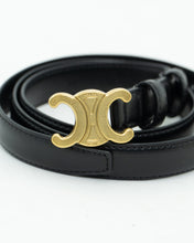 Load image into Gallery viewer, CELINE x Black Leather &#39;C&#39; Belt (S-L)