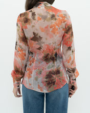 Load image into Gallery viewer, Vintae x Made in Italy x MISS SIXTY Silk Sheer Floral Blouse (XS, S)