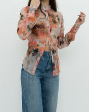 Load image into Gallery viewer, Vintae x Made in Italy x MISS SIXTY Silk Sheer Floral Blouse (XS, S)