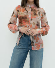 Load image into Gallery viewer, Vintae x Made in Italy x MISS SIXTY Silk Sheer Floral Blouse (XS, S)