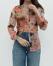 Load image into Gallery viewer, Vintae x Made in Italy x MISS SIXTY Silk Sheer Floral Blouse (XS, S)