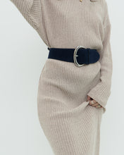 Load image into Gallery viewer, CLUB MONACO x Navy Suede Belt (S)