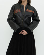 Load image into Gallery viewer, Vintage x HARLEY DAVIDSON Black Perifferated Leather Jacket (XS, S)