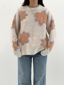 AE x Cozy Flower Knit Sweater (XS-L)