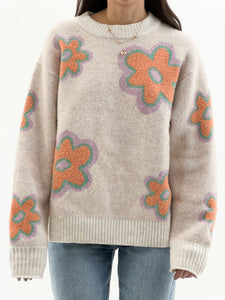 AE x Cozy Flower Knit Sweater (XS-L)