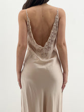 Load image into Gallery viewer, Vintage x Nude Pure Silk Maxi Slip Dress (S, M)