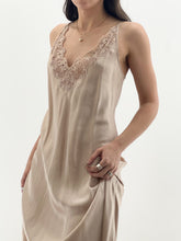 Load image into Gallery viewer, Vintage x Nude Pure Silk Maxi Slip Dress (S, M)