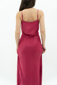 ANTHROPOLOGIE x Pink Satin Gown (M)