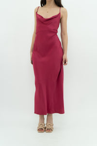 ANTHROPOLOGIE x Pink Satin Gown (M)