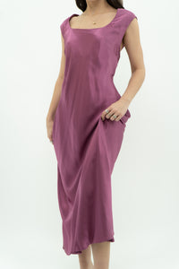 DYNAMITE x Magenta Satin Gown (L)