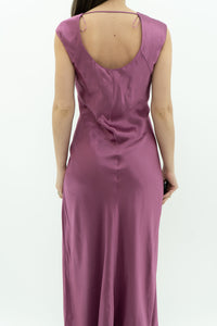 DYNAMITE x Magenta Satin Gown (L)