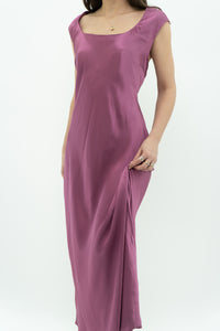 DYNAMITE x Magenta Satin Gown (L)