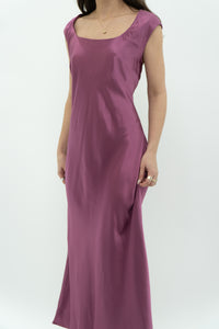 DYNAMITE x Magenta Satin Gown (L)