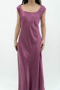 DYNAMITE x Magenta Satin Gown (L)