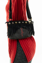 Load image into Gallery viewer, Vintage x ED HARDY Denim Fringe Purse