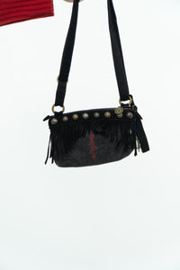 Vintage x ED HARDY Denim Fringe Purse