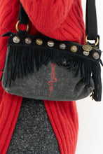 Load image into Gallery viewer, Vintage x ED HARDY Denim Fringe Purse