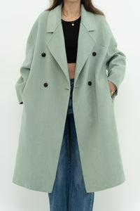 MNG x Light Teal Handmade Wool Coat (S-L)