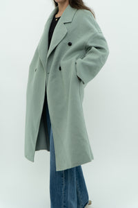 MNG x Light Teal Handmade Wool Coat (S-L)