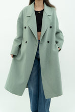 Load image into Gallery viewer, MNG x Light Teal Handmade Wool Coat (S-L)