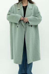 MNG x Light Teal Handmade Wool Coat (S-L)