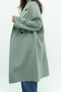 MNG x Light Teal Handmade Wool Coat (S-L)