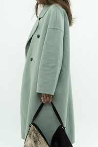 MNG x Light Teal Handmade Wool Coat (S-L)