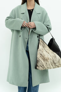 MNG x Light Teal Handmade Wool Coat (S-L)