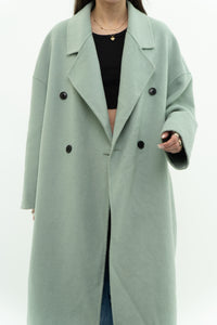 MNG x Light Teal Handmade Wool Coat (S-L)