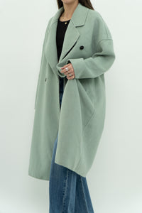 MNG x Light Teal Handmade Wool Coat (S-L)