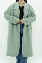 Load image into Gallery viewer, MNG x Light Teal Handmade Wool Coat (S-L)