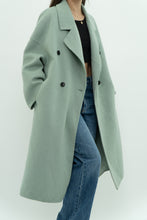 Load image into Gallery viewer, MNG x Light Teal Handmade Wool Coat (S-L)