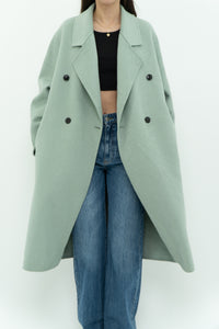 MNG x Light Teal Handmade Wool Coat (S-L)