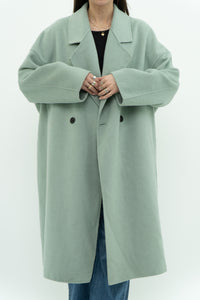 MNG x Light Teal Handmade Wool Coat (S-L)