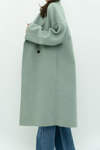 MNG x Light Teal Handmade Wool Coat (S-L)