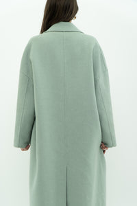 MNG x Light Teal Handmade Wool Coat (S-L)