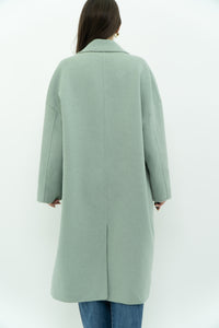 MNG x Light Teal Handmade Wool Coat (S-L)